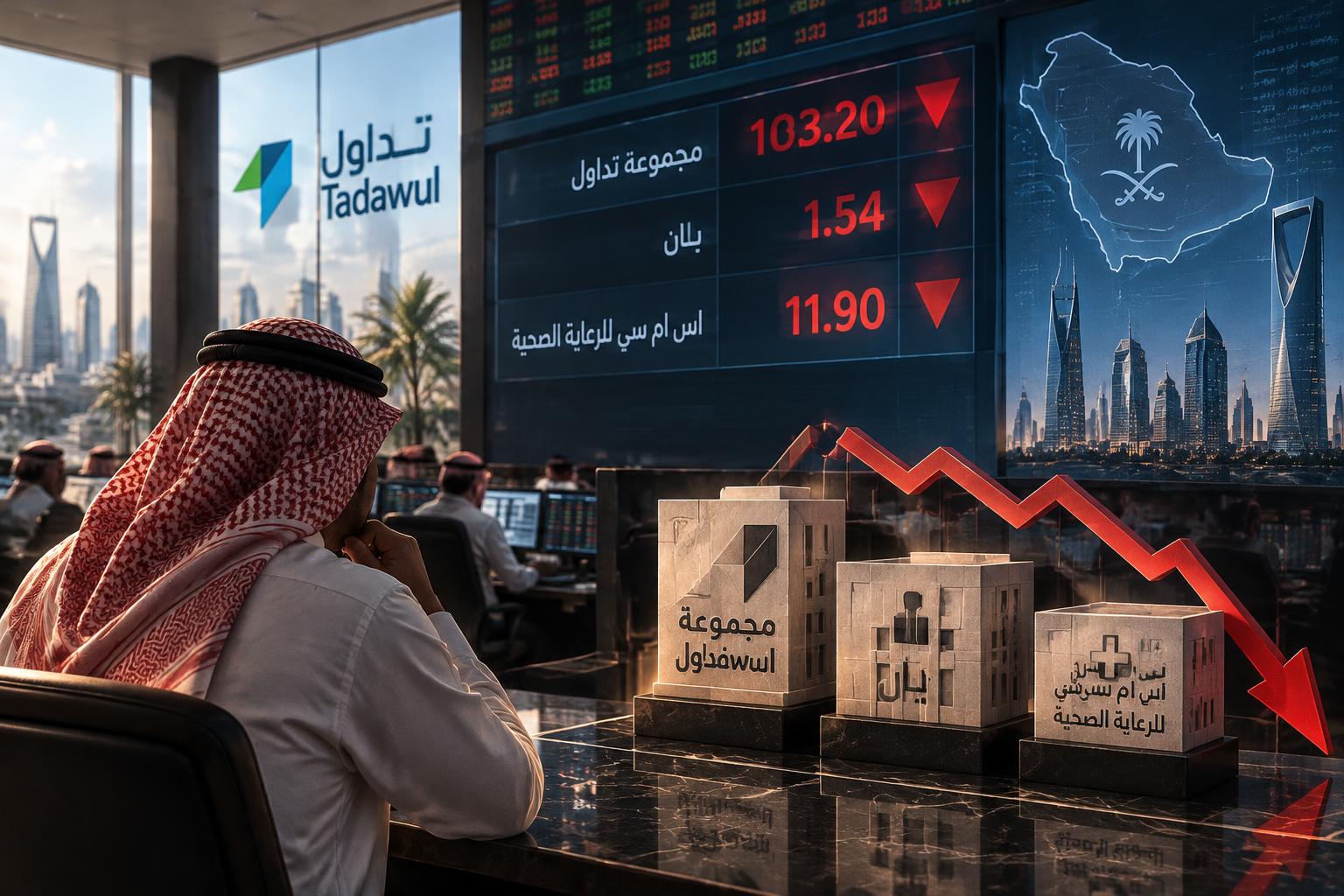 ‏تاسي: 52 شركة وصندوق تسجل أدنى مستوياتها منذ الإدراج