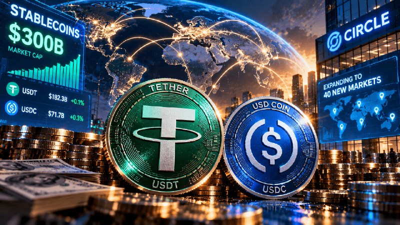 سوق العملات المستقرة يتجاوز 300 مليار دولار وسيركل تستهدف 40 سوقًا جديدة