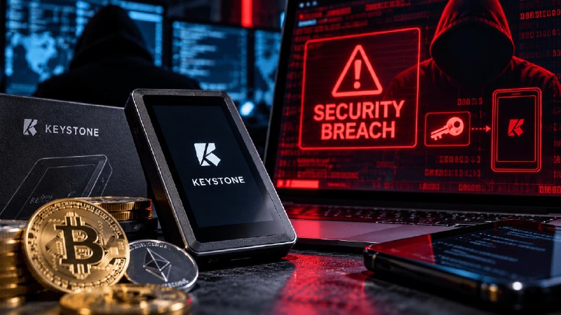 اختراق موقع كيستون يكشف سرقة مفتاح للتحقق من أصالة محافظها المادية